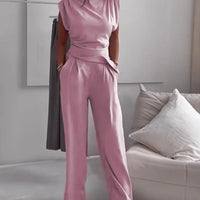 Chic Irregular Top Set