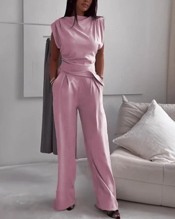 Chic Irregular Top Set