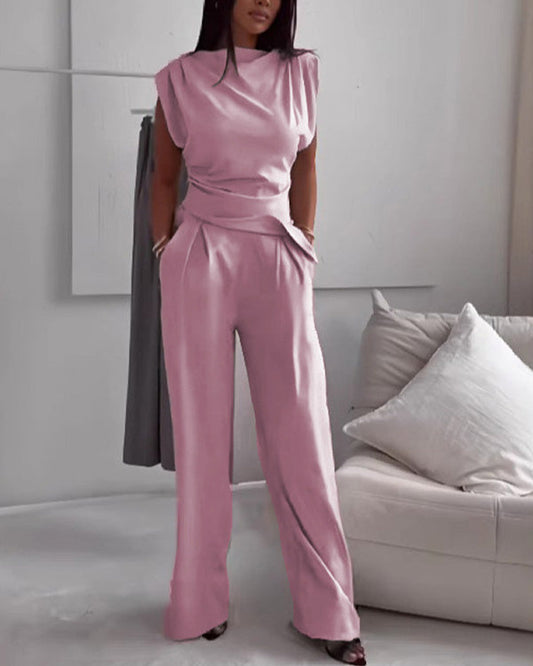 Chic Irregular Top Set