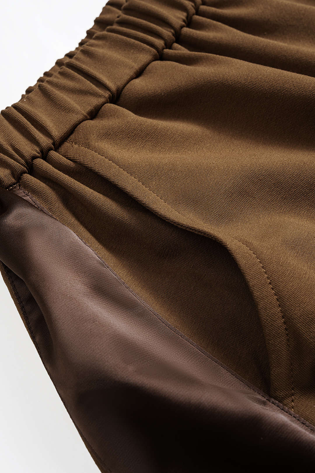 Patchwork Detail Ruched Pants