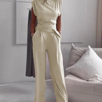 Chic Irregular Top Set