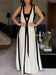 Colorblock Reversible Style A-Line Maxi Dress