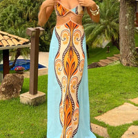 Summer  Vacation Exotic Suspender Dress