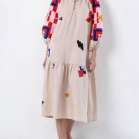 Unique Ethnic Printed Lightweight Maxi Dress