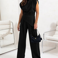 Chic Irregular Top Set