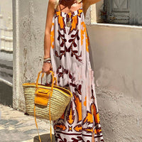 Loose Ethnic Printed Cami Maxi Dress