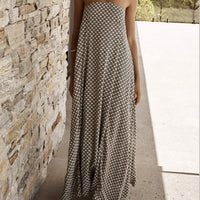 Bohemian Diamond Print Maxi Dress