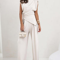 Chic Irregular Top Set