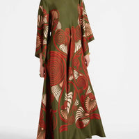 Elegance Dazzling Print Maxi Dress