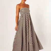 Nocturnal Charm Ruched Maxi Dress