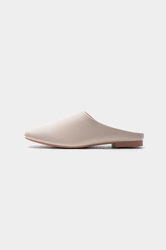 Leather Square Toe Flats