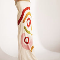Unique Print Spotted Midi Dress