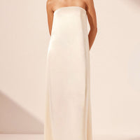 Elegant Satin Evening Gown Maxi Dress