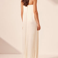 Elegant Satin Evening Gown Maxi Dress