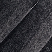 Denim Pleated Strapless Mini Dress