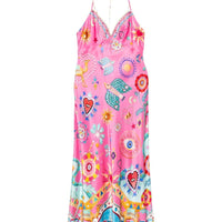 Chain Detail Slip Midi Dress