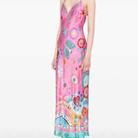 Chain Detail Slip Midi Dress