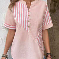 ANYA STRIPED BLOUSE