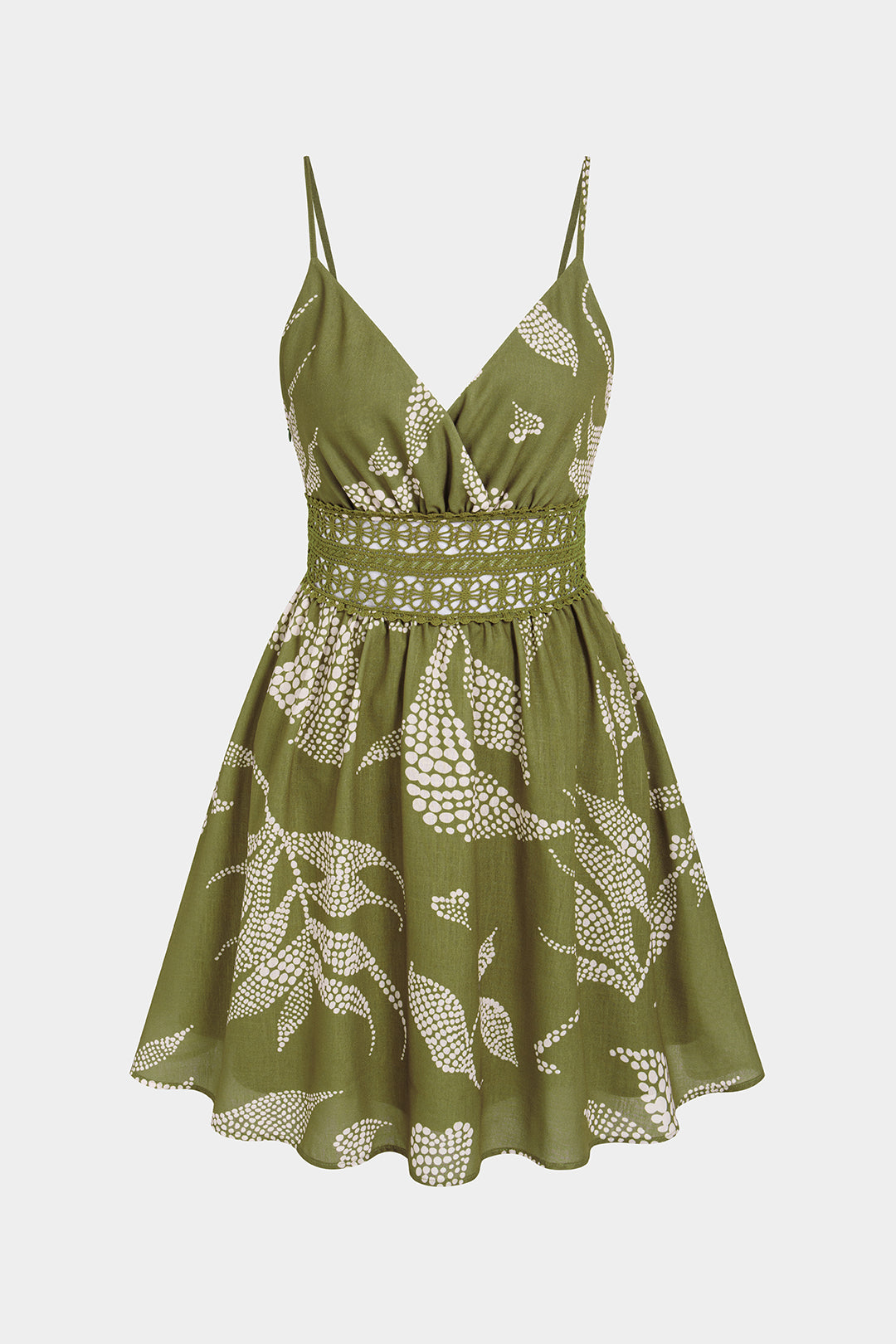 Botanica Print V-Neck Mini Dress