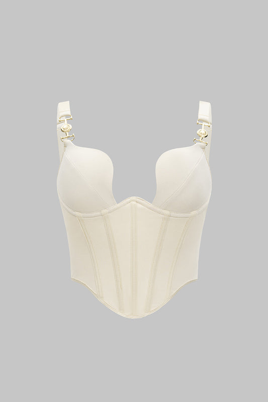 Parisienne Metallic Corset Top