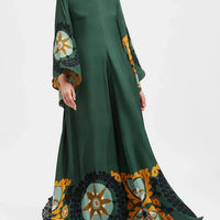 Multicolor Relaxed Printed Maxi Dress