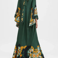 Multicolor Relaxed Printed Maxi Dress