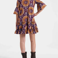 Dropped Waist Tiered Mini Dress
