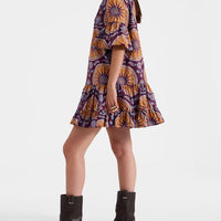 Dropped Waist Tiered Mini Dress