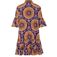Dropped Waist Tiered Mini Dress