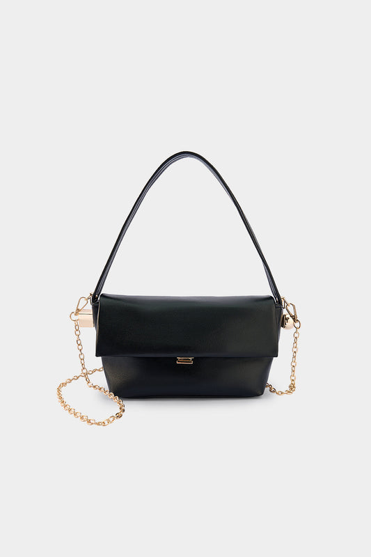 Faux Leather Shoulder Bag