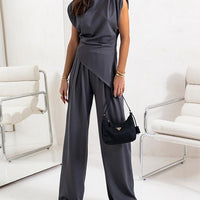 Chic Irregular Top Set