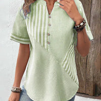 ANYA STRIPED BLOUSE