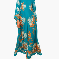Vintage Stunning Print Maxi Dress