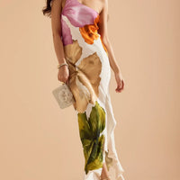 One-Shoulder Maxi Slip Dress