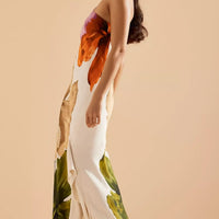 One-Shoulder Maxi Slip Dress