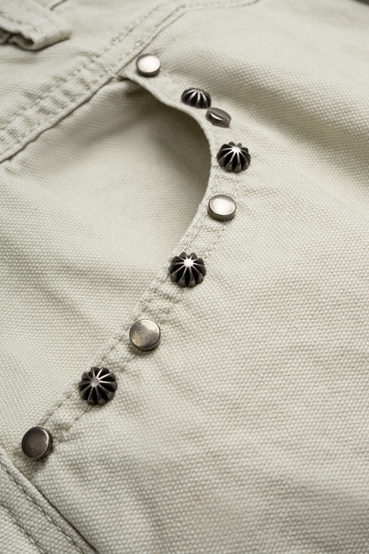Denim Studded Rivet Ruched Wide Leg Jeans