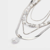 Pearl Chain Layered Necklace