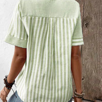ANYA STRIPED BLOUSE