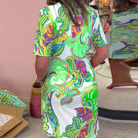 ARIA PRINTED SHIFT DRESS
