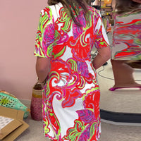 ARIA PRINTED SHIFT DRESS