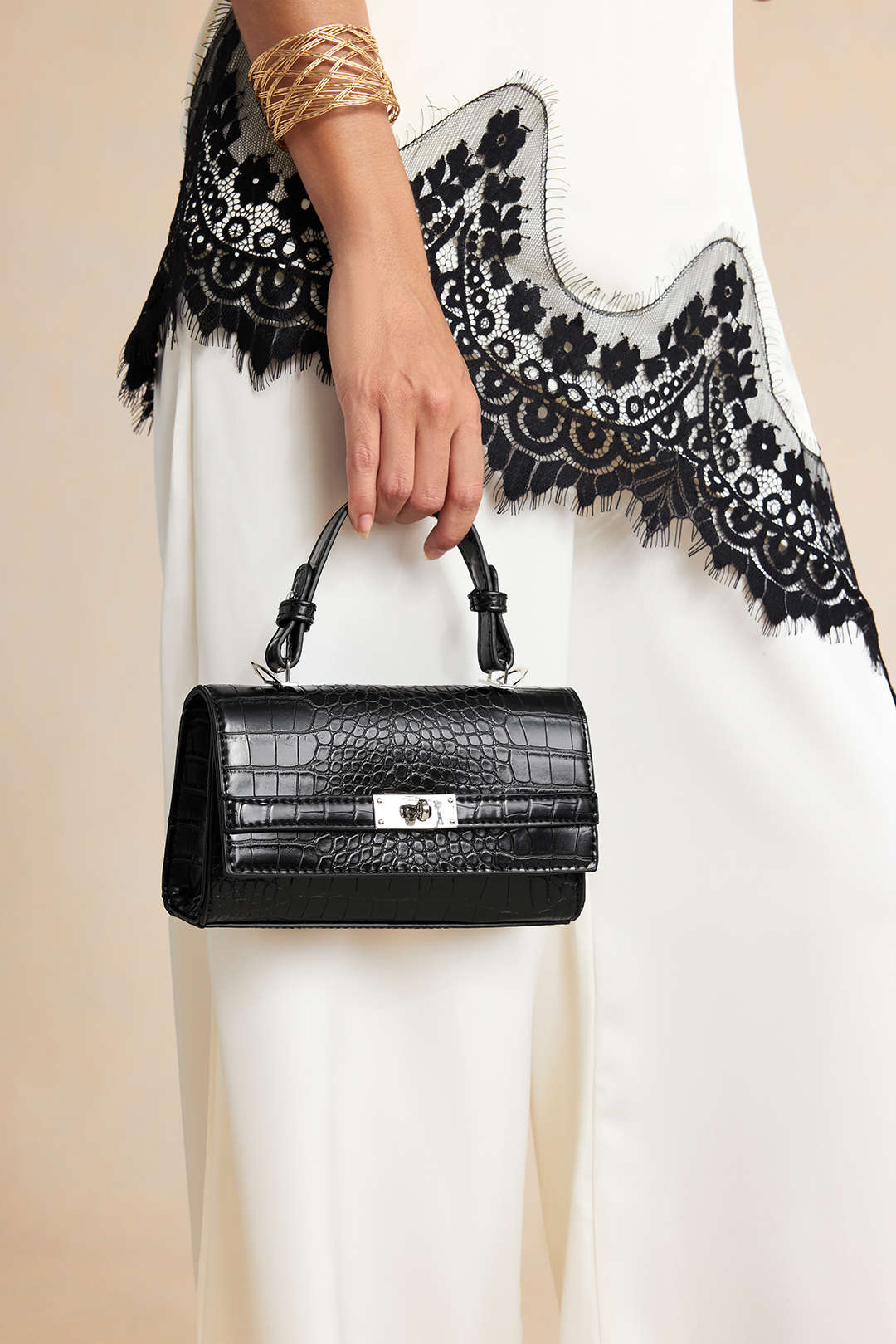 Faux Leather Tote Bag