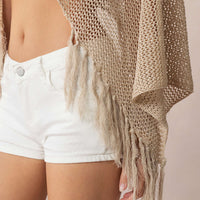 Fringe Hollow Out Cover Up