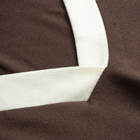 Contarst Polo Long-Sleeve Top