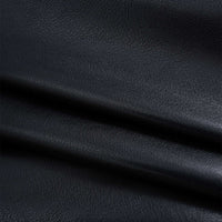 Faux Leather Ruched Asymmetrical Mini Skirt