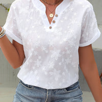 Liana Floral Draped Blouse