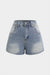 Denim High Waist Wide Leg Shorts