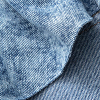 Denim Frayed Hem Wide Leg Shorts