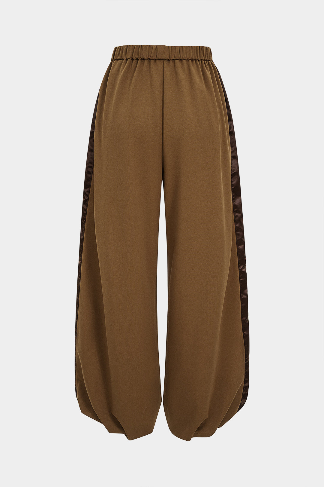 Patchwork Detail Ruched Pants