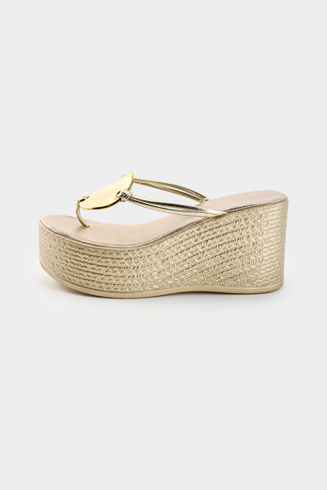Metallic Ring Toe Sandals