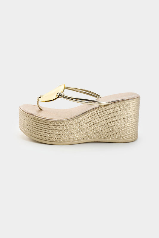 Metallic Ring Toe Sandals